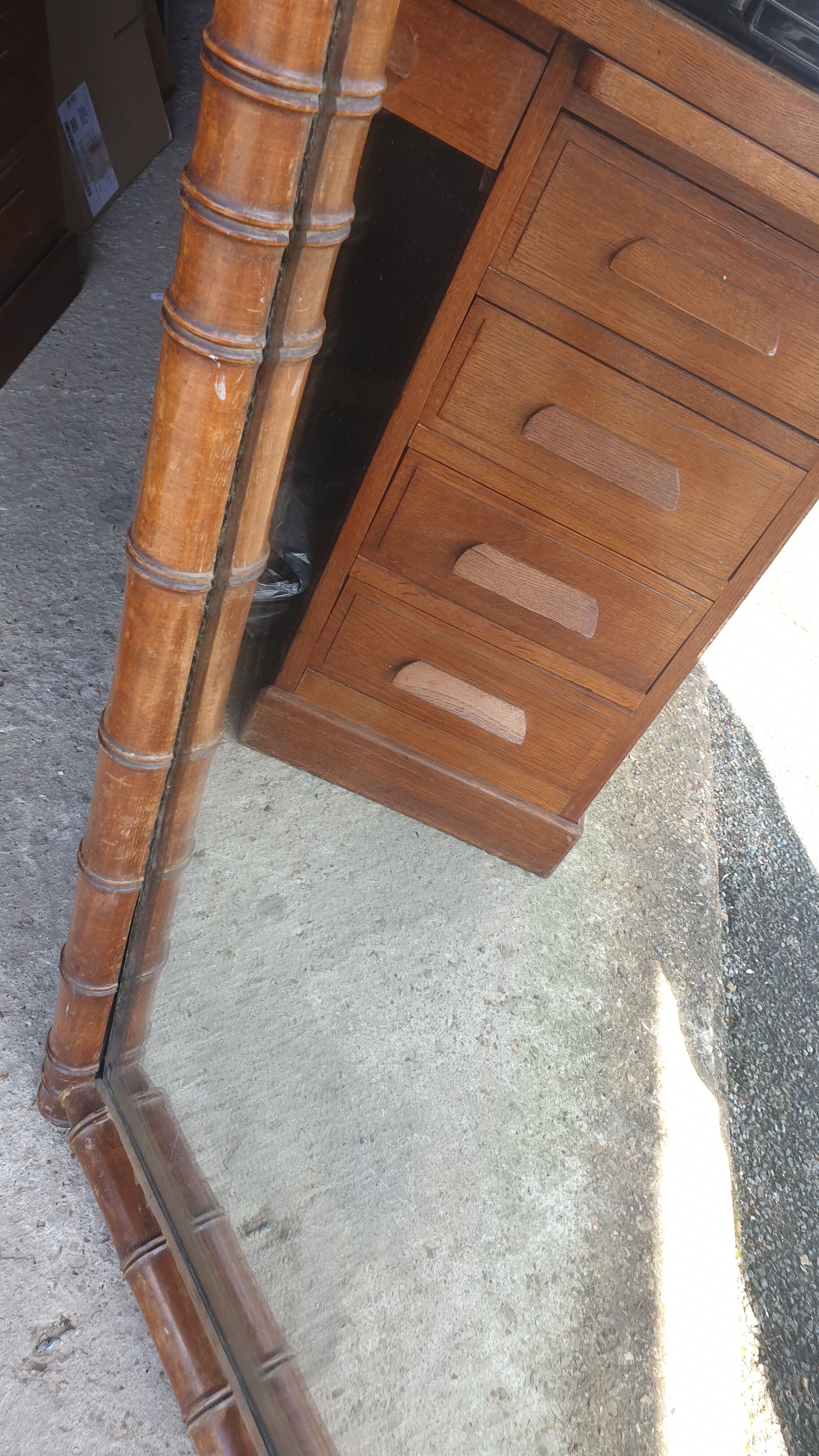 Colonial mirror late nineteenth 130x74cm