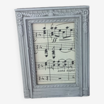 Small patinated photo frame