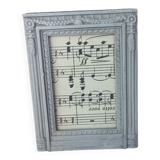 Small patinated photo frame