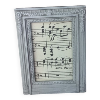 Small patinated photo frame