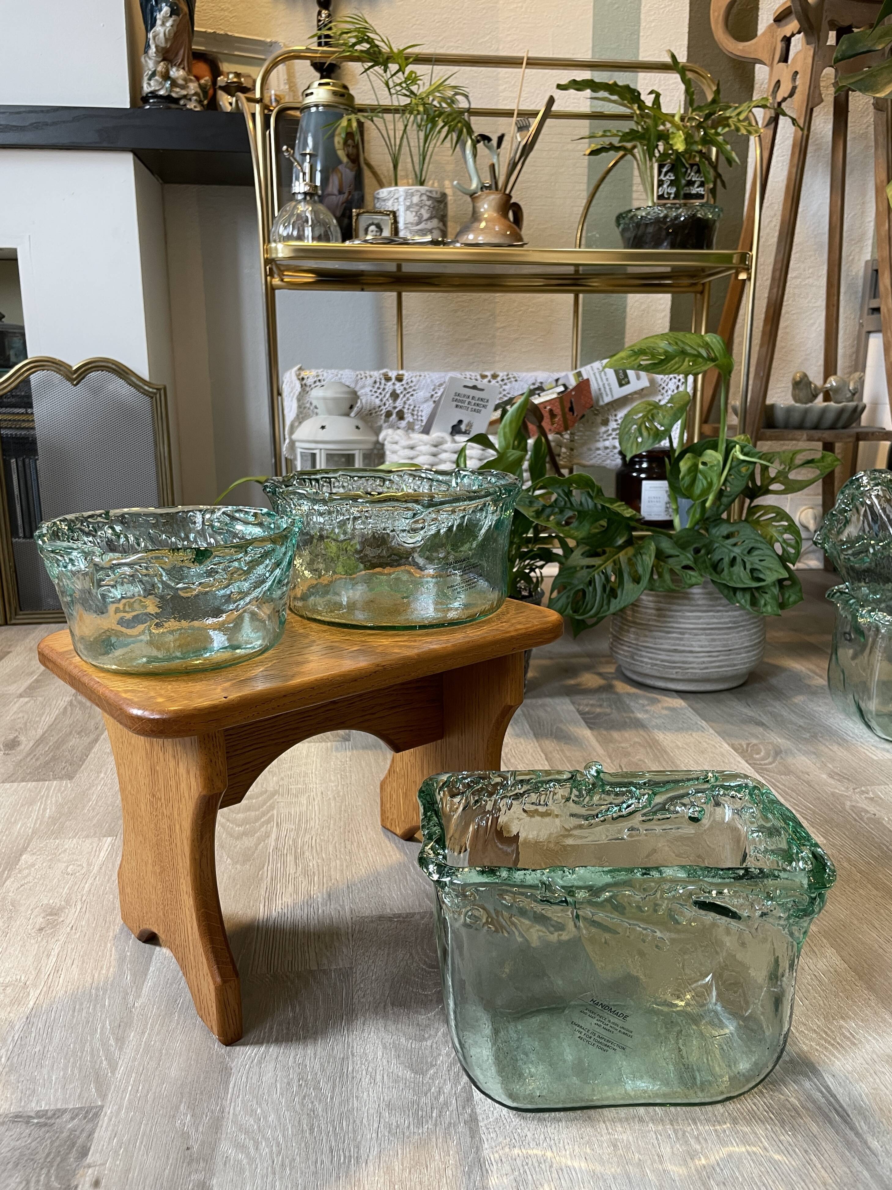 Medium Free Form Organic Glass Jar