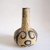 Vintage ceramic vase, signed, 50s