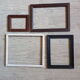 Set of 4 old rectangular frames