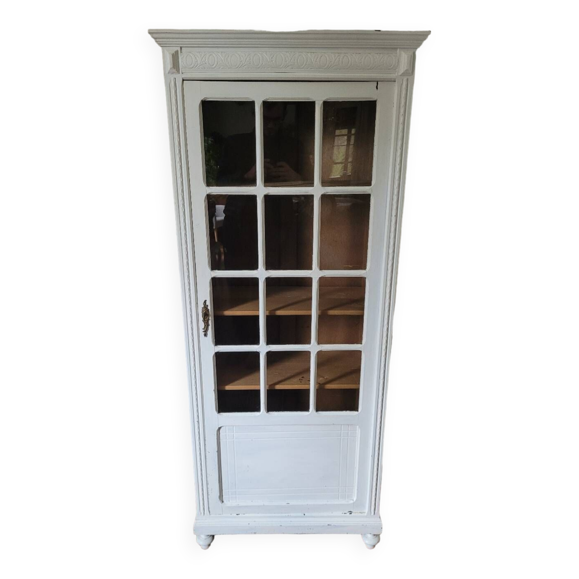 Armoire parisienne bonnetière vitrée