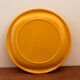 Service of vintage orange plastic plates 70s