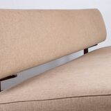 Large sofa, daybed, Scandinavian in teak and new fabric 1960.
