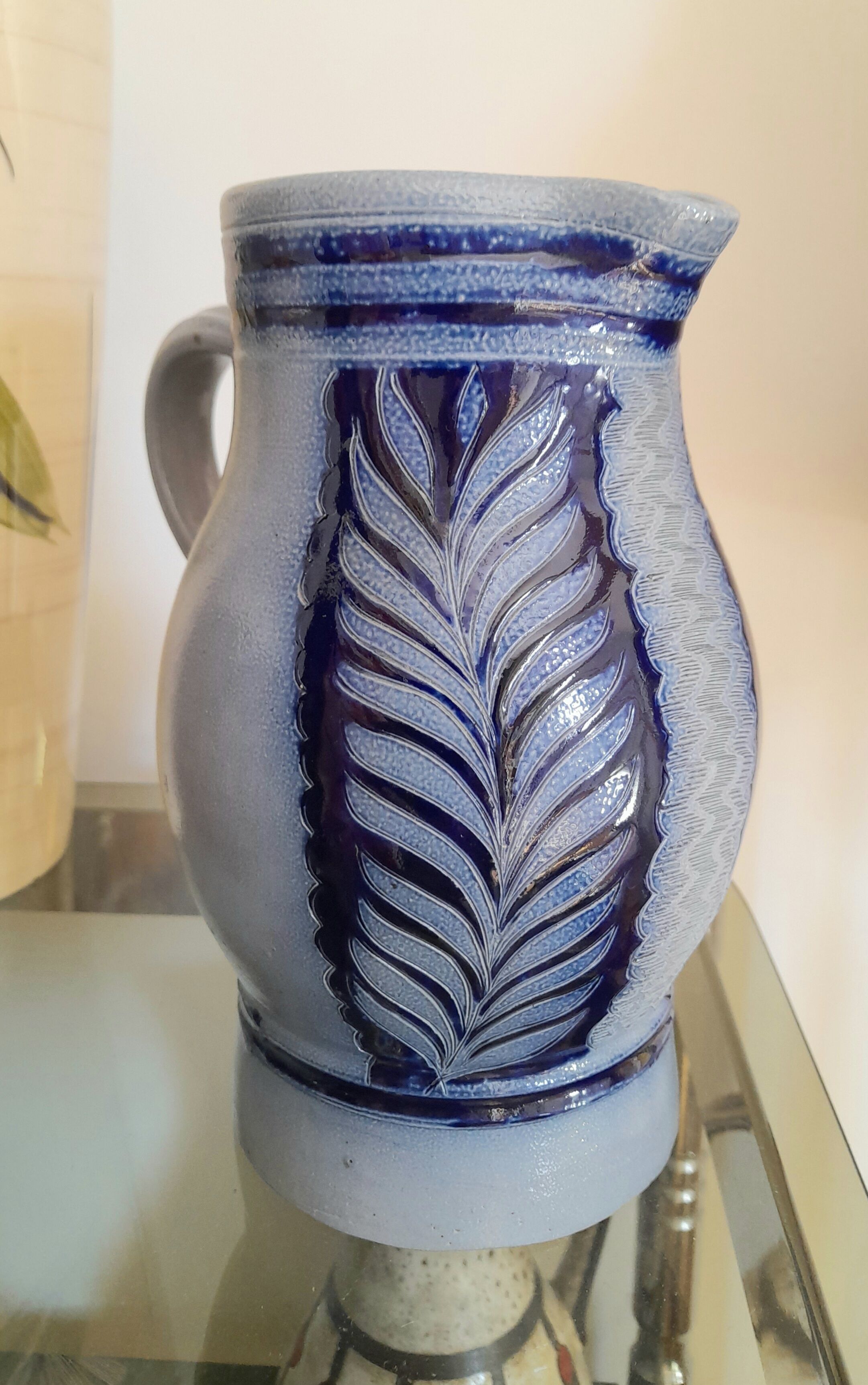 Vase or pitcher in sandstone from Alsace 60s