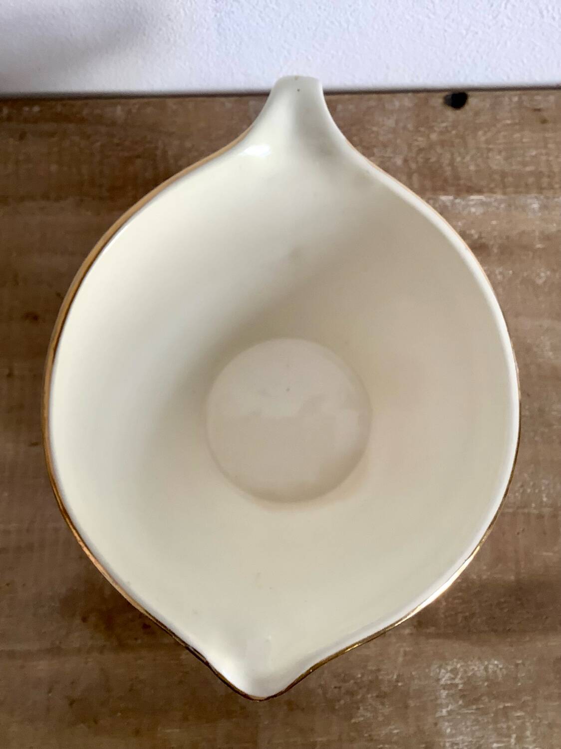 Gien earthenware sauce boat