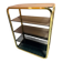 Vintage shelf in brass and smoked glass – Italian work, circa 1970
