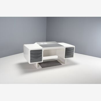 Rare Fiberglass Directors Desk by Ernest Igl for Wilhelm Werndl, 1970s