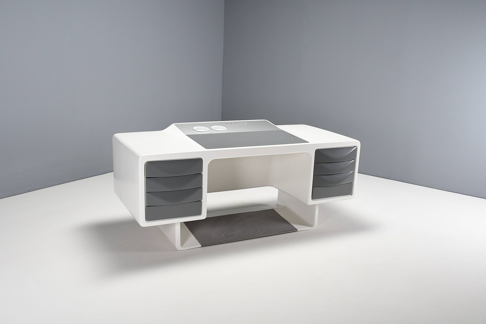 Rare Fiberglass Directors Desk by Ernest Igl for Wilhelm Werndl, 1970s