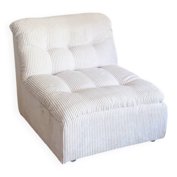 Fauteuil lounge vintage siège modulaire 1970