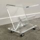 Vintage Lucite magazine cart, 1980s