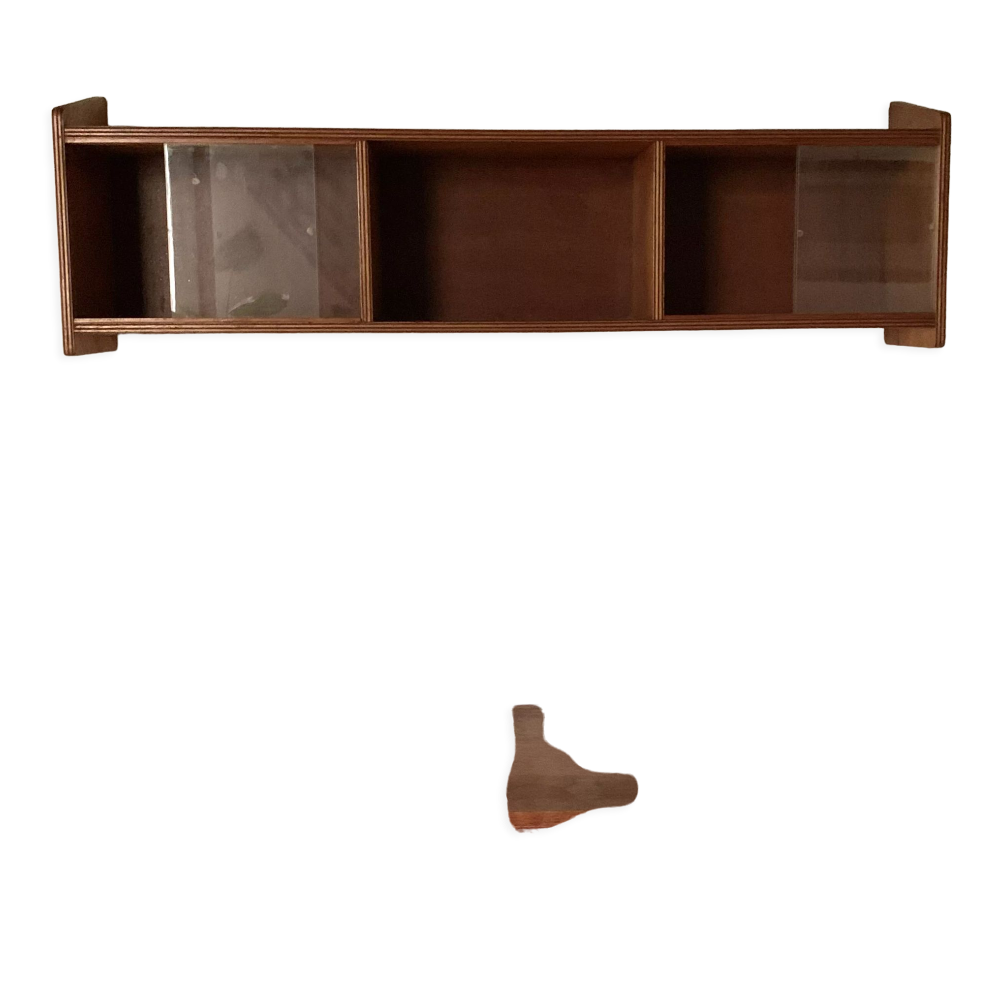 Bookcase vintage pyramidal wall shelf