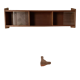 Bookcase vintage pyramidal wall shelf