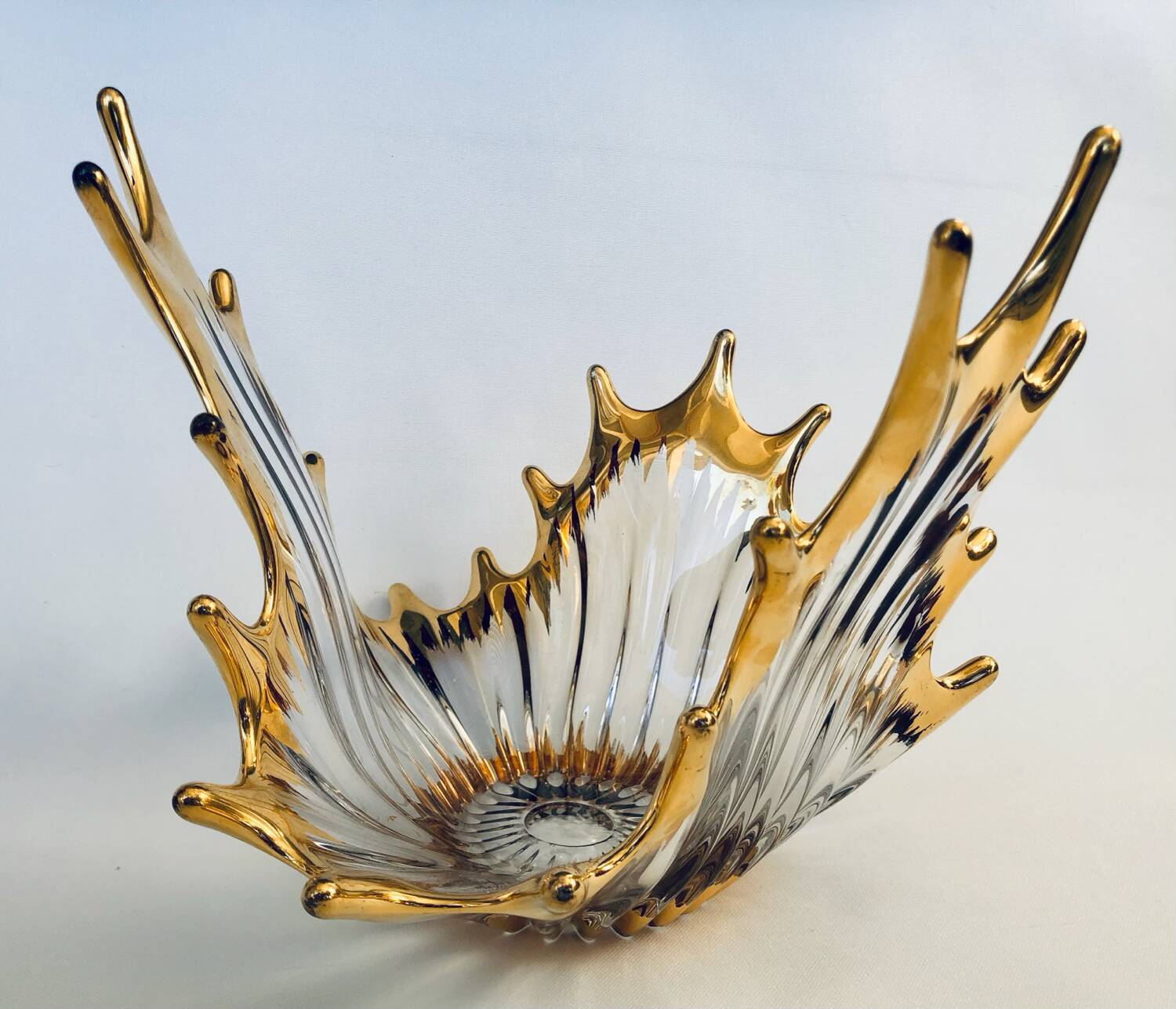 Bayel crystal bowl and gilding, 1950-60