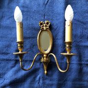Louis XVI Wall Lamp Lucien Gau Mirror