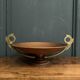 1930 copper bowl with Art Deco bronze handles