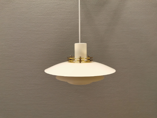 Danish design hanging lamp, from the 80s, produced by Top-Lamper