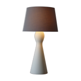 White ceramic table lamp - manufacture of Lunéville