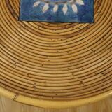 Rattan coffee table attributed Audoux Minnet