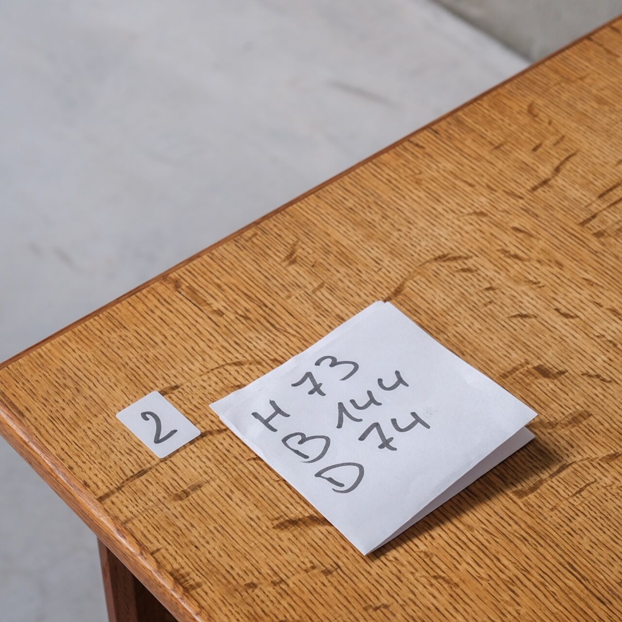 Oak danish mid-century desk