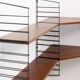 Corner wall shelf Tomado in teak wood