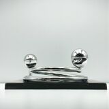 Paire de patères Space Age italiennes avec miroir Goffredo Reggiani des années.