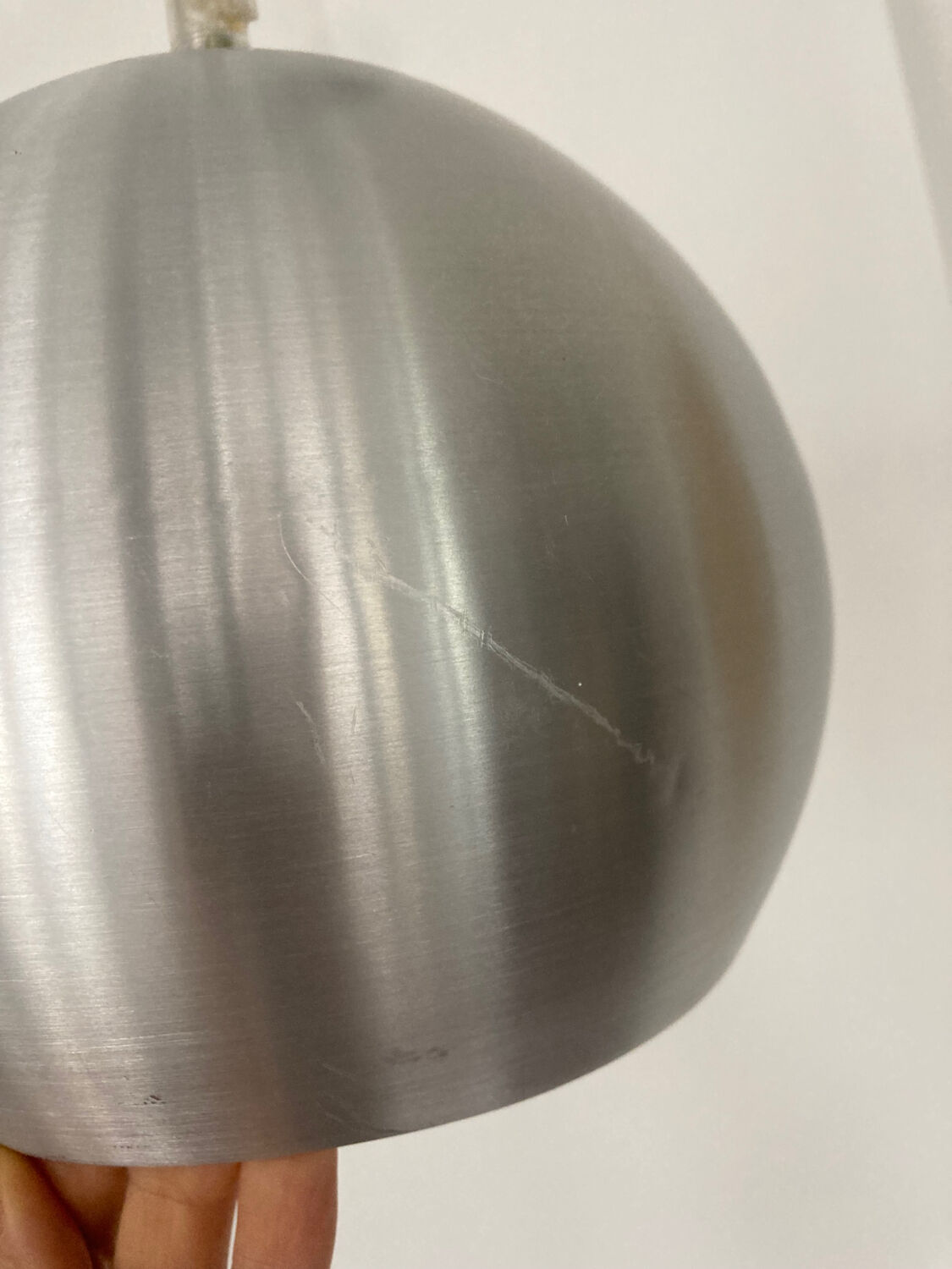 Brushed aluminum ball suspension