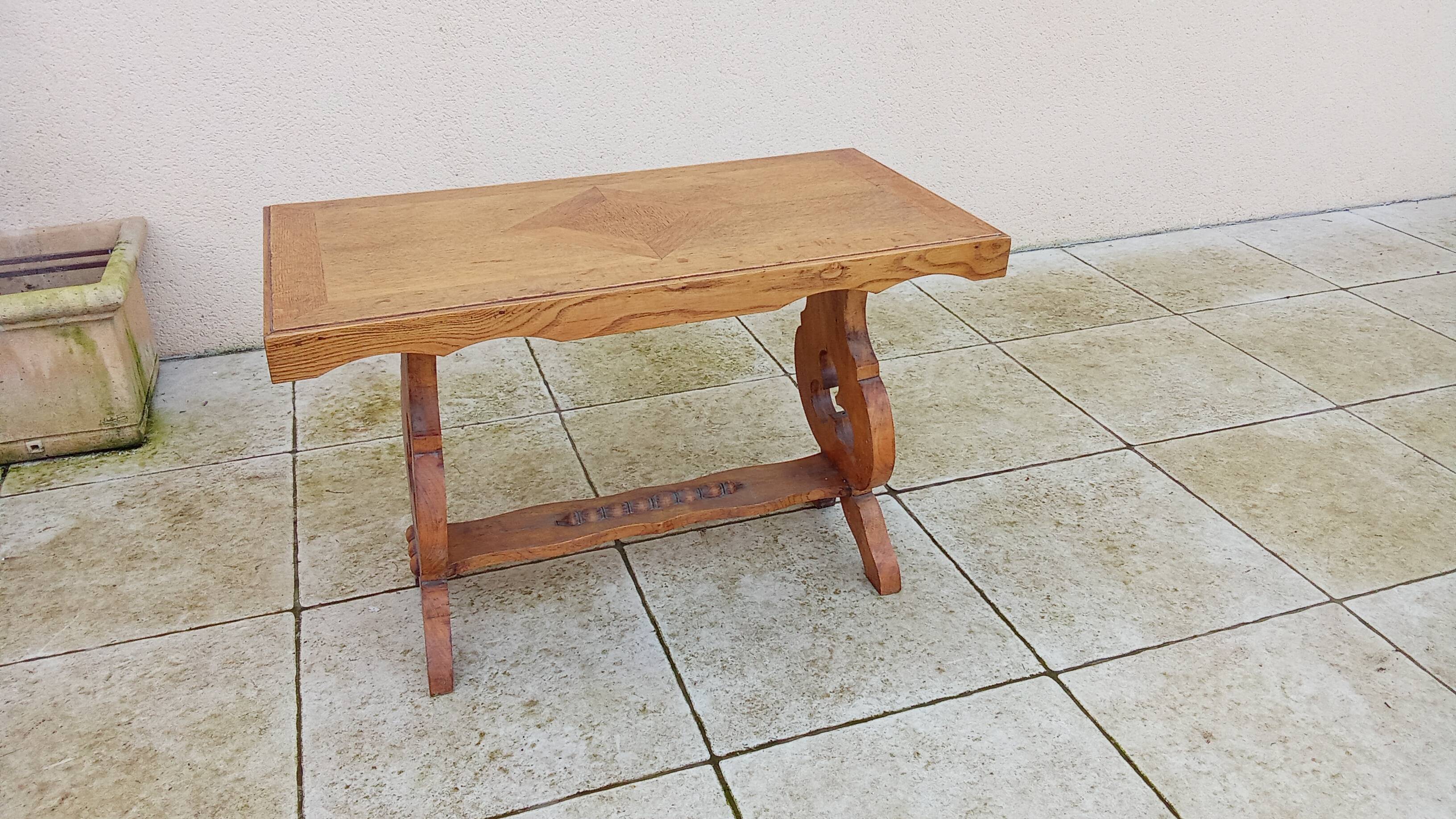 Vintage mountain chalet coffee table
