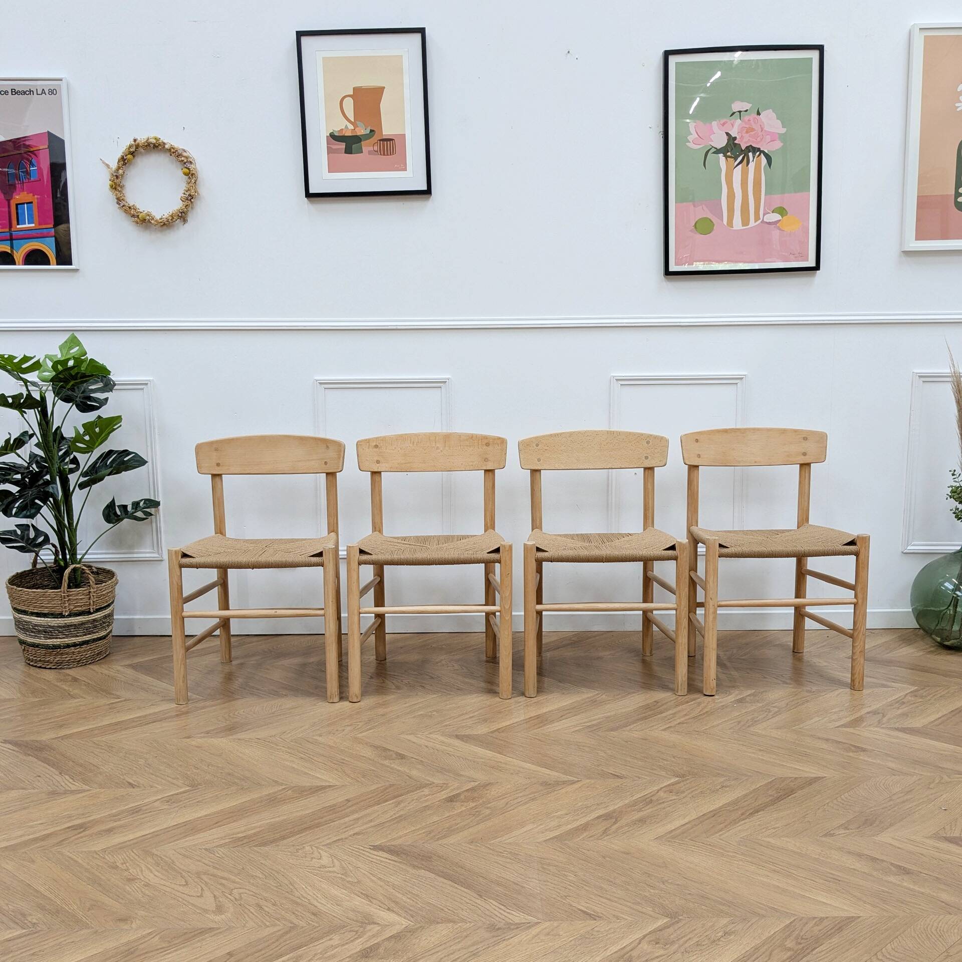 4 J39 Folk chairs