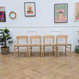 4 J39 Folk chairs