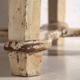 Ancienne table basse blanche (vers 1920)