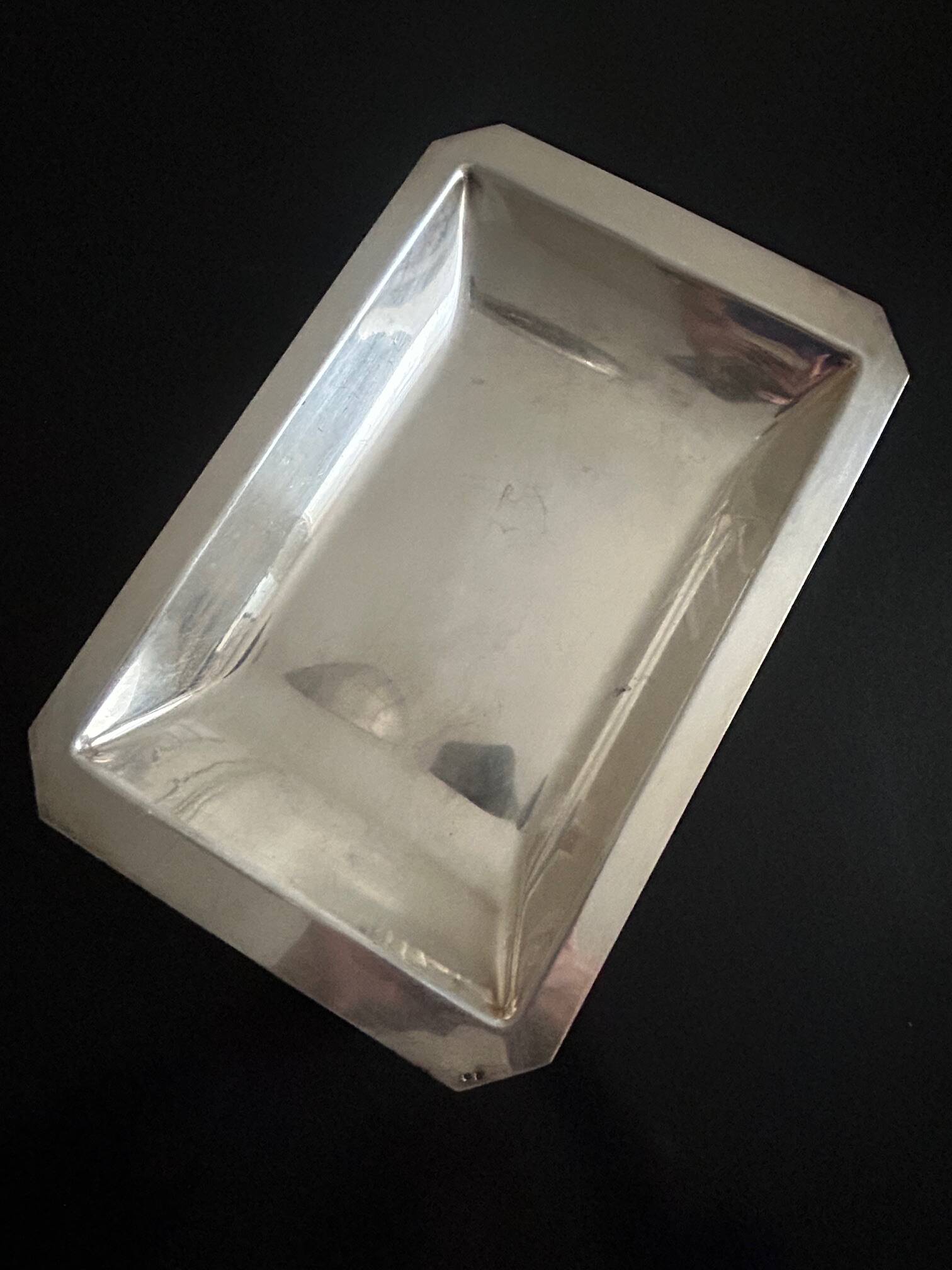 antique silver-plated dish