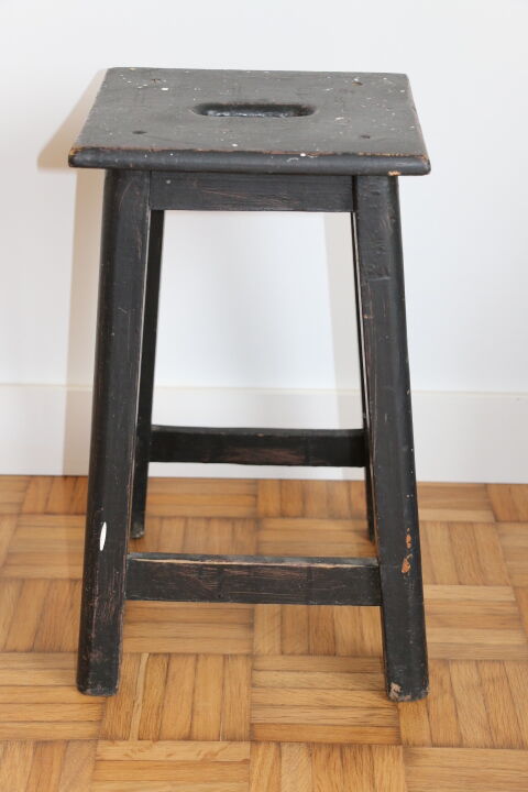 Black oak stool 460mm