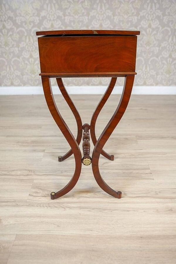 Table de couture Biedermeier antique, années 1890