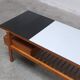 Table basse double face rare par Jos De Mey pour Van Den Berghe-Pauvers, années 1960.