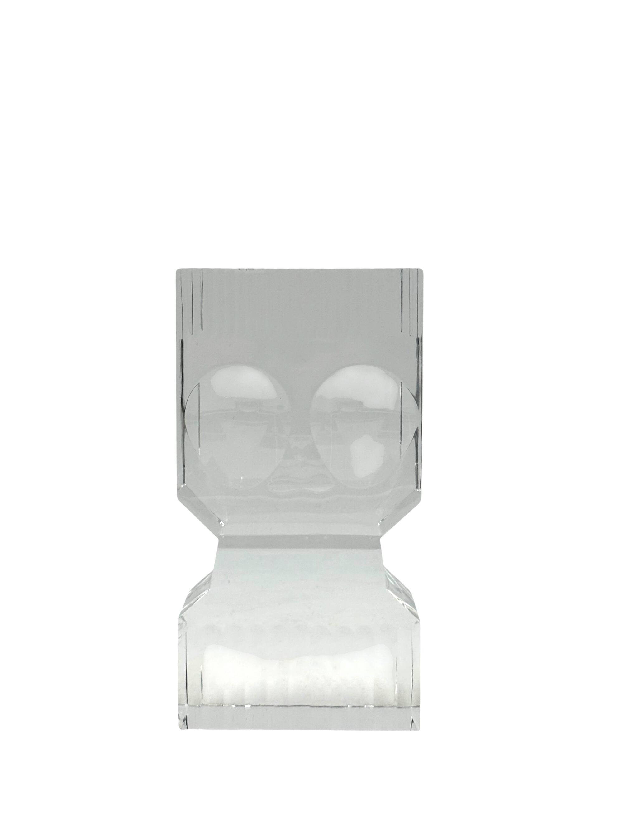 Sven Palmqvist, modern glass sculpture, Orrefors Sweden 1971