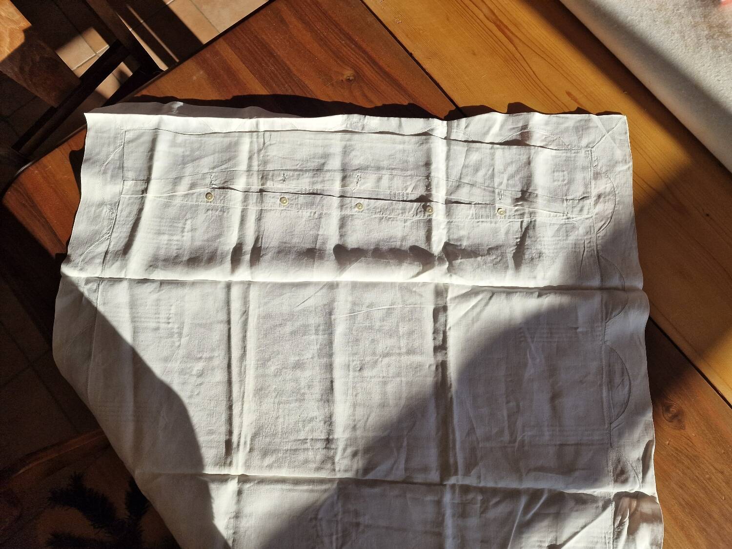 2 Art Nouveau monogrammed pillowcases