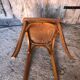 Ancienne chaise bistrot baumann bois clair vintage #a566