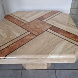 Travertine coffee table