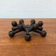 Brutalist Danish candle holder from the mid-century in cast iron by Jens H. Quistgaard.