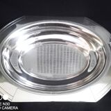 Art Deco hollow dish in silver metal, goldsmith Roux Marquiand (since 1856)