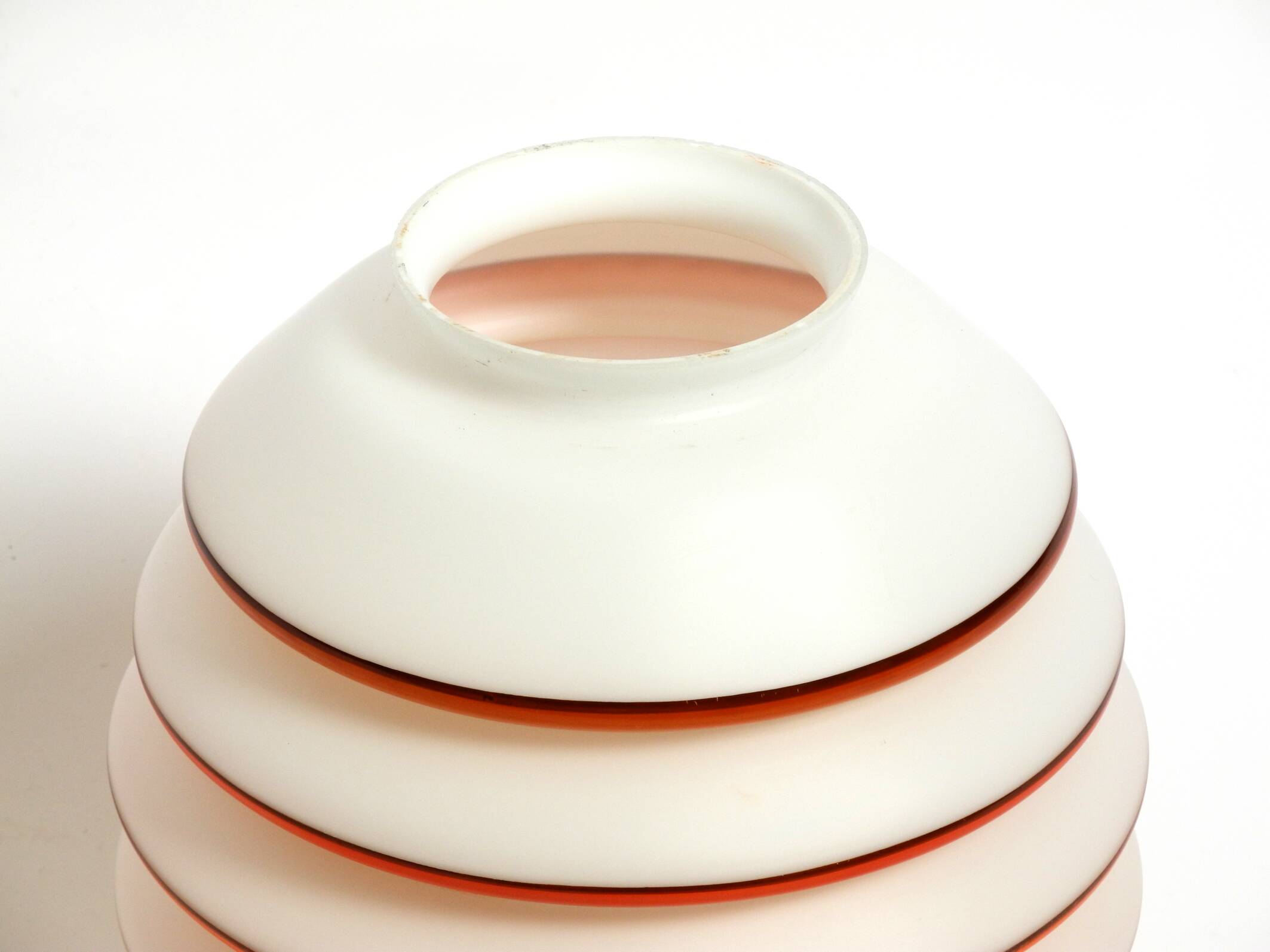 Beautiful rare original glass ceiling lamp from the 1930s