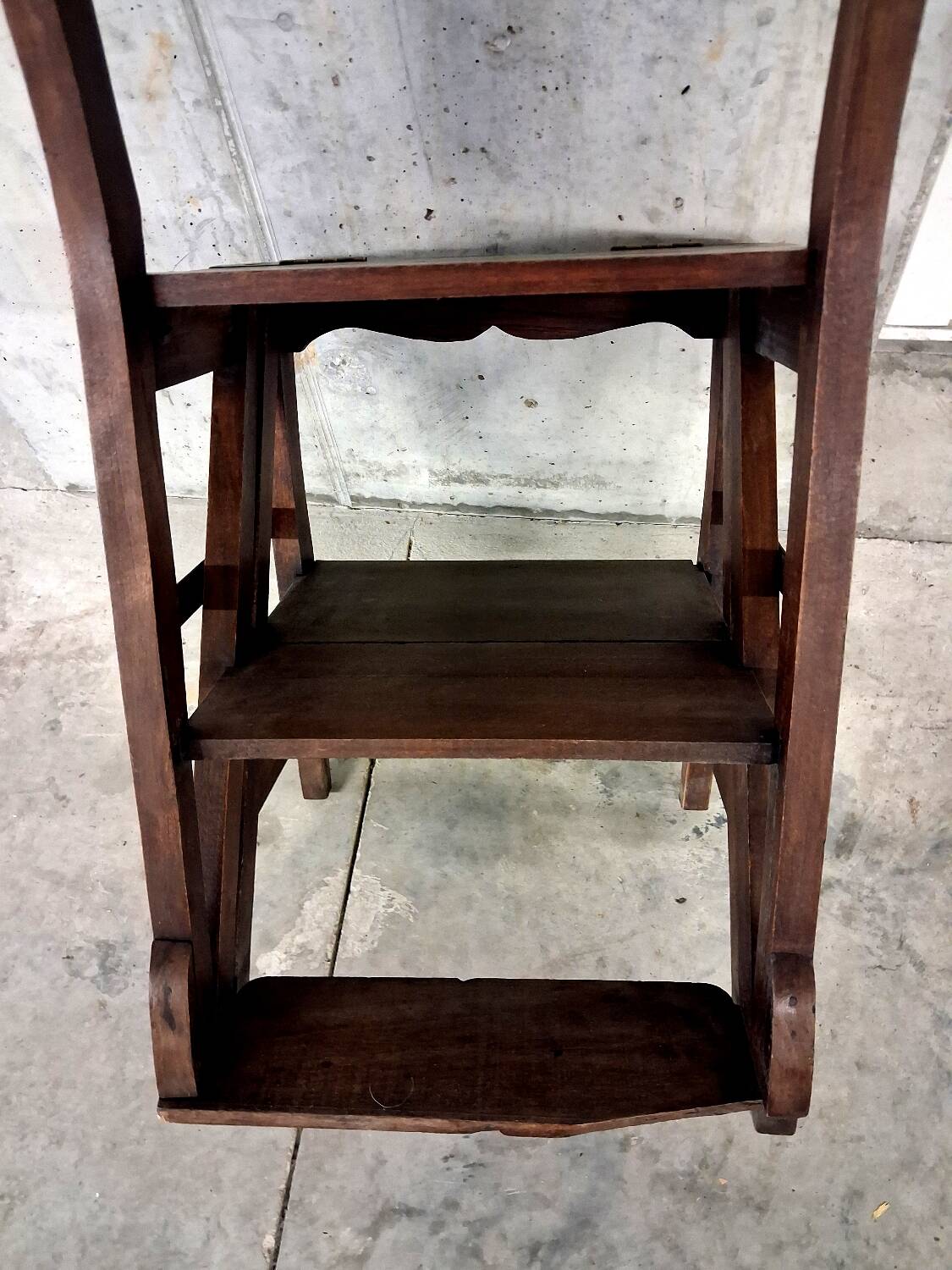 Library chair folk art stepladder