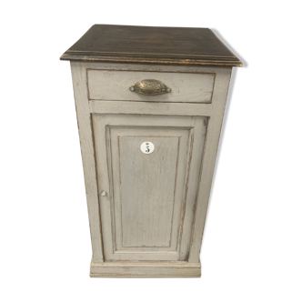 Ancien chevet en chêne peint 1920