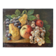 Antique oil painting on canvas "Still Life with Fruit" signed O. Leblond 1922