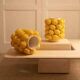 Pair of large lemon vases in ceramic