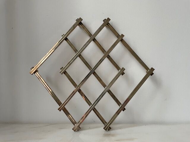 Silvered Metal Art Deco flat underside