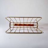 Porte-revue vintage en laiton